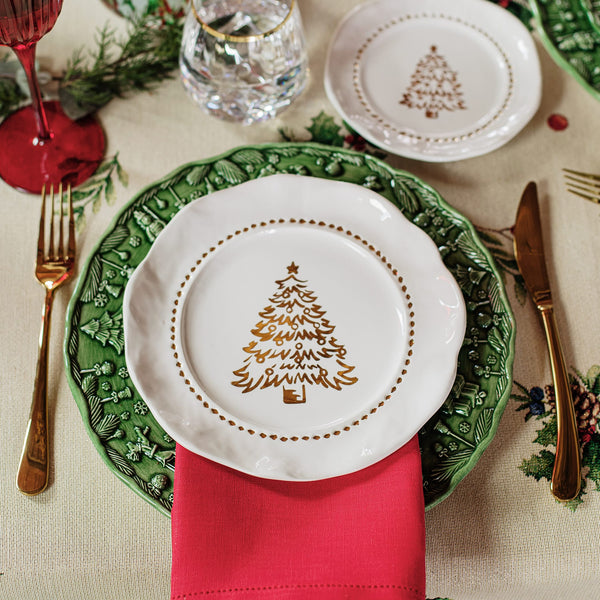 Fiabe di Natale Green Dinner Plate