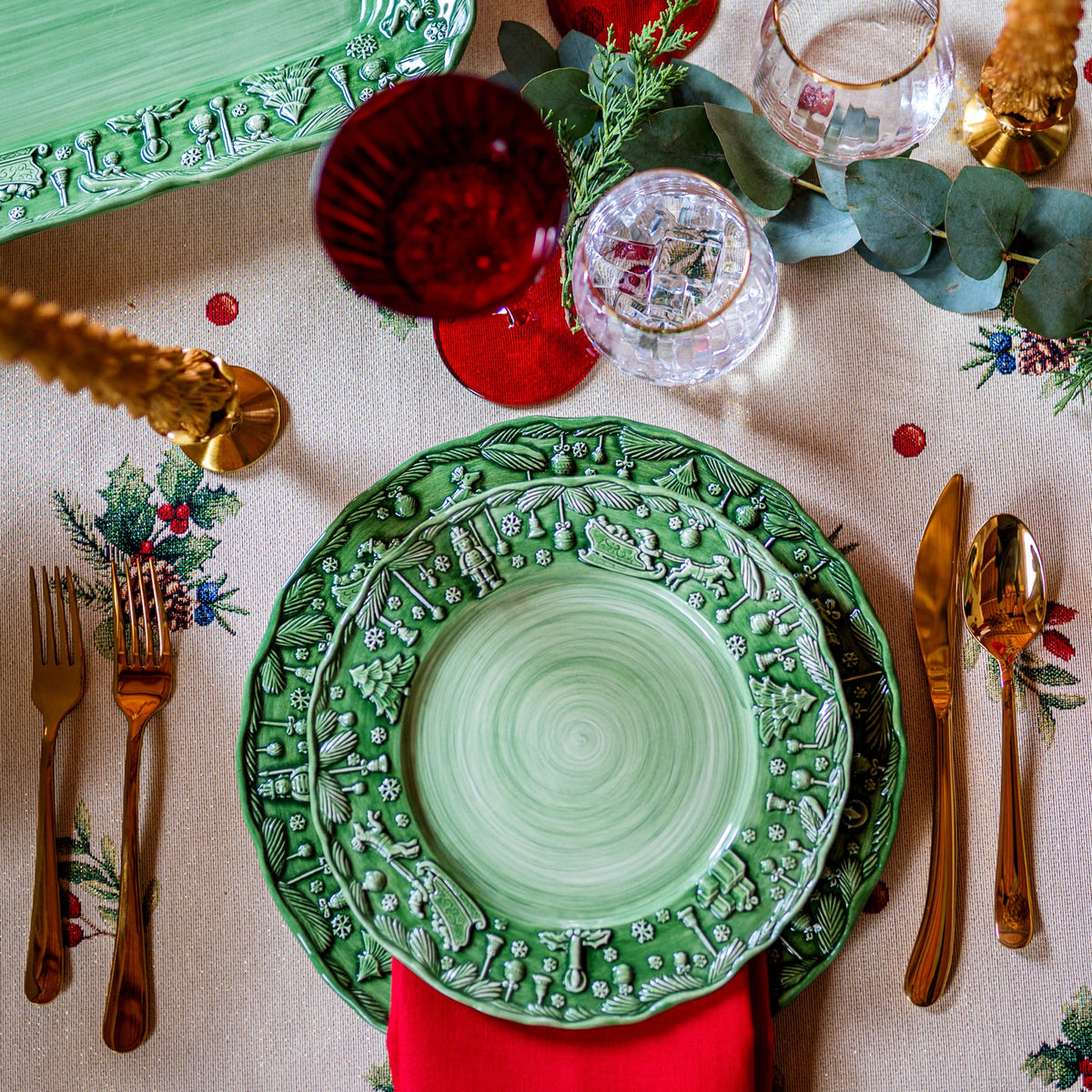 Fiabe di Natale Green Salad Plate