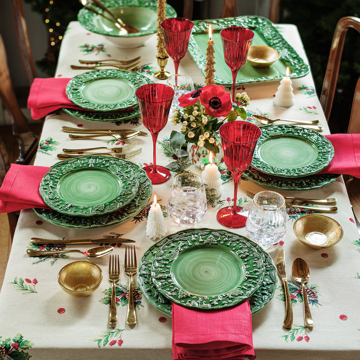 Fiabe di Natale Green Salad Plate