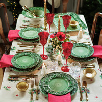 Fiabe di Natale Green Serving Bowl