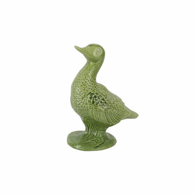 Figural Garden Duck - Green