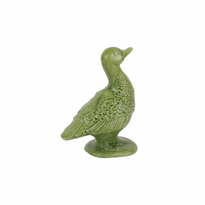 Figural Garden Duck - Green
