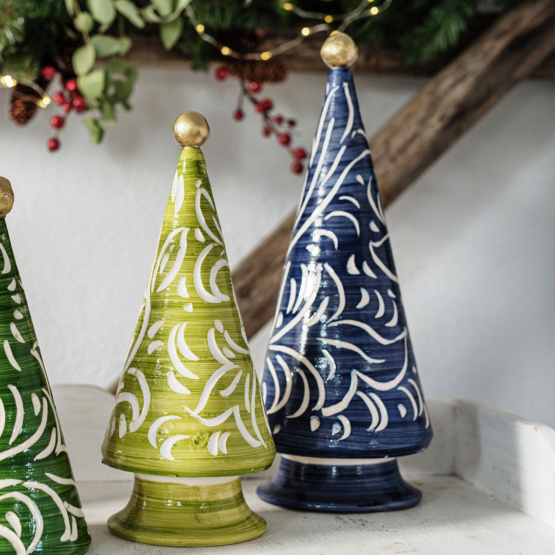 Foresta Blue Scroll Tree