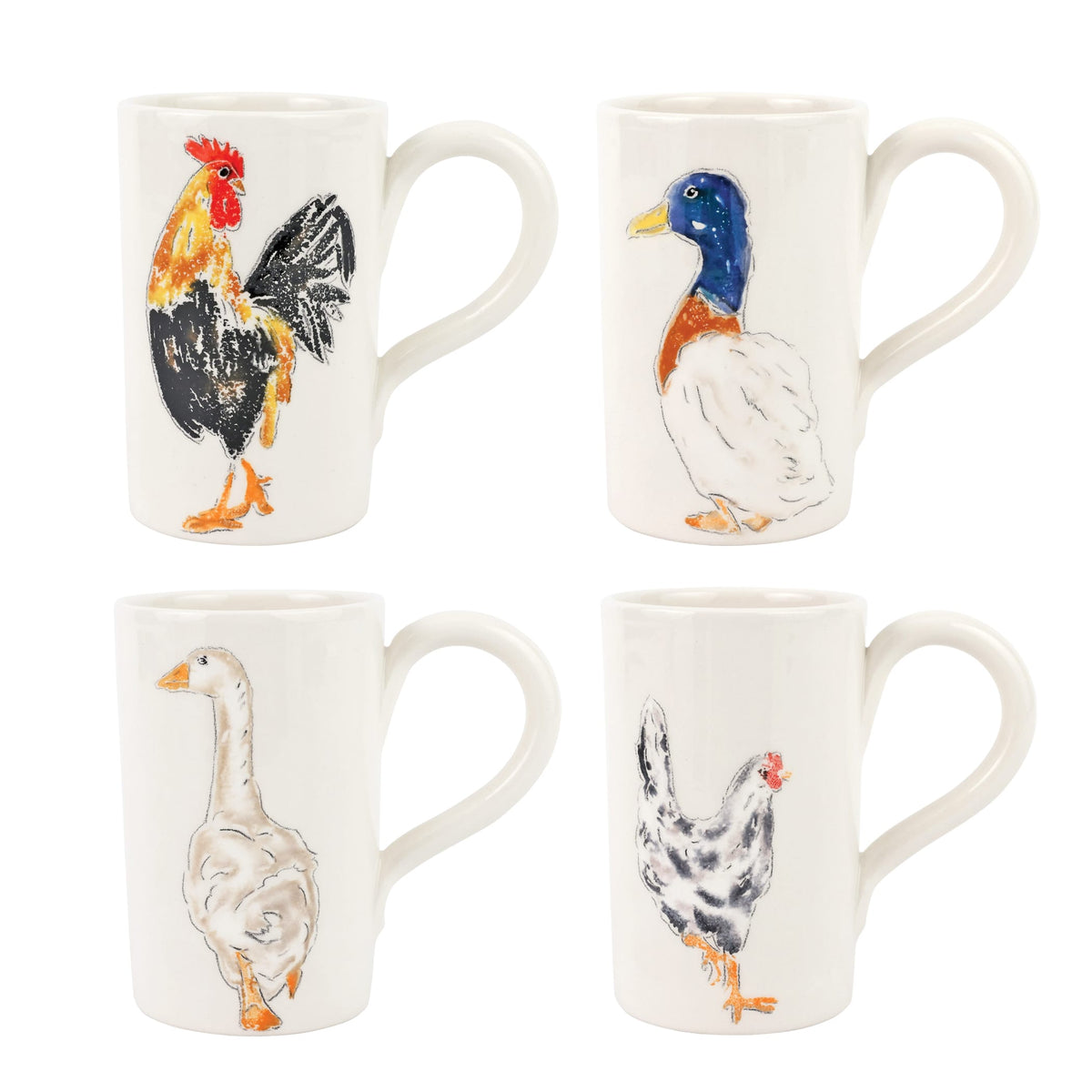 Fattoria Assorted Mugs - Set of 4