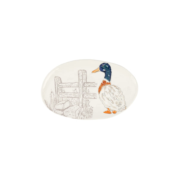 Fattoria Duck Small Oval Platter