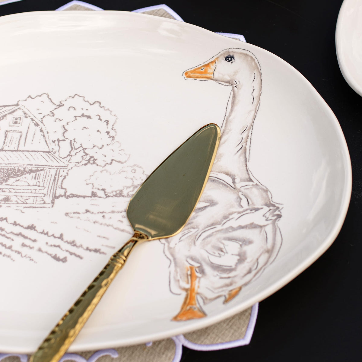 Fattoria Goose Large Oval Platter
