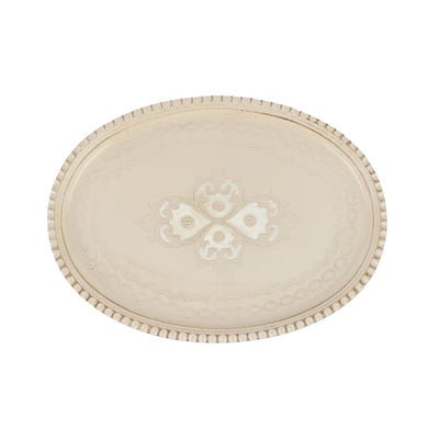 Florentine Wooden Accessories Tan Small Oval Tray