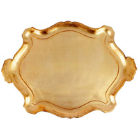 Florentine Wooden Accessories Gold Extra Large Oblong Tray