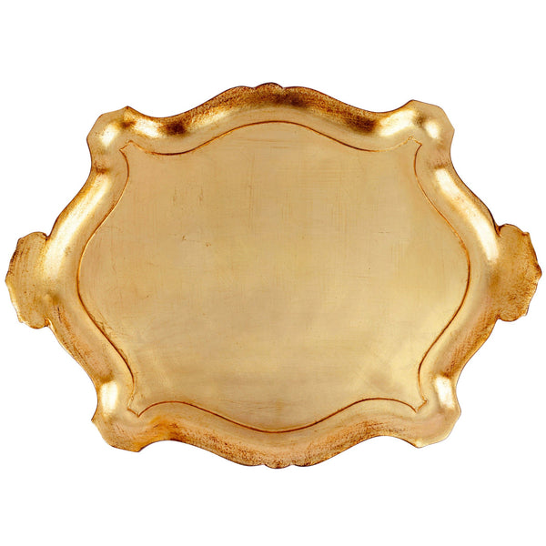 Florentine Wooden Accessories Gold Extra Large Oblong Tray – VIETRI