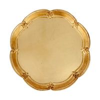 Florentine Wooden Accessories Gold Medium Round Tray