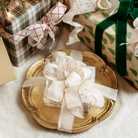 Florentine Wooden Accessories Gold Medium Round Tray