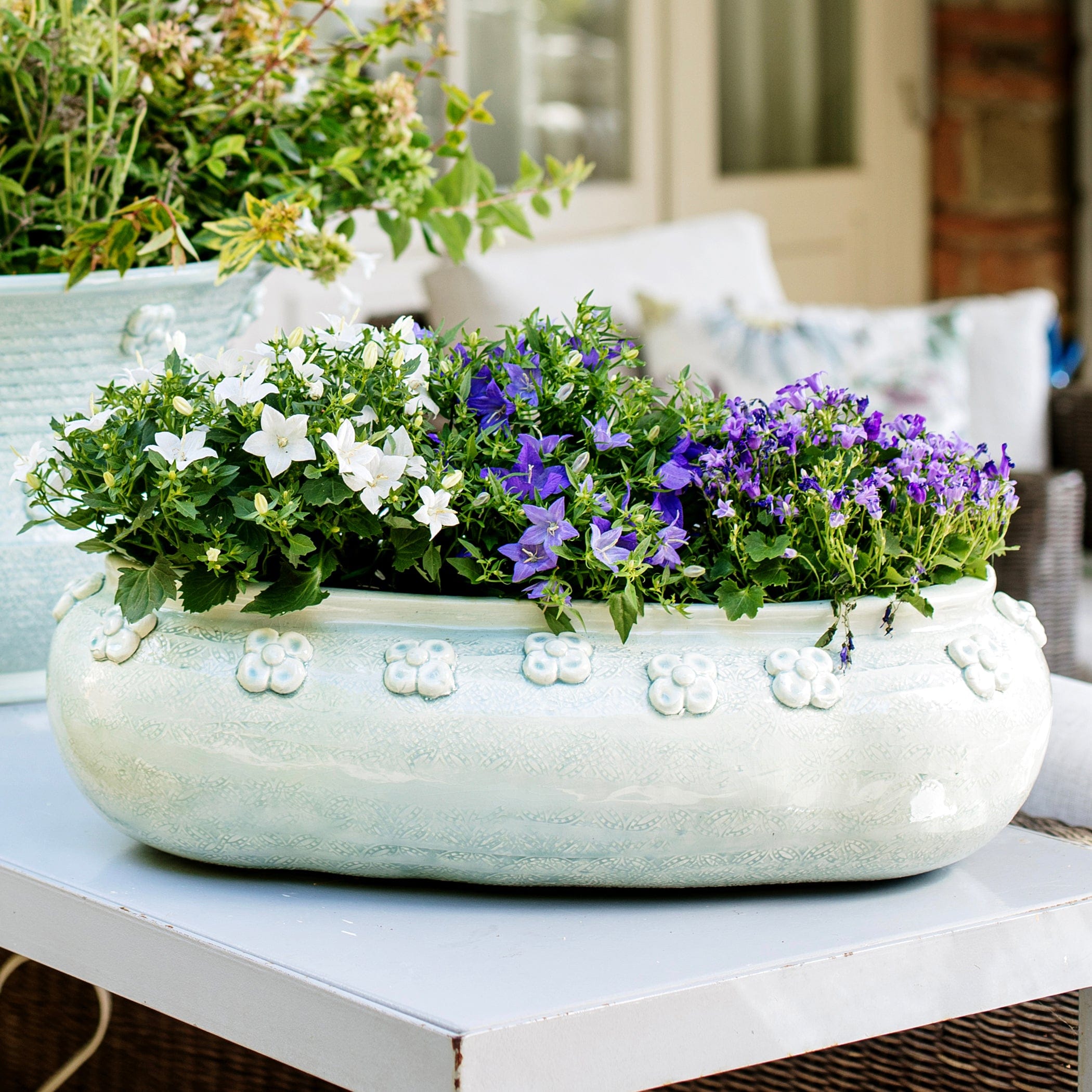 Giardino di Fiori Celadon Oval Planter – VIETRI