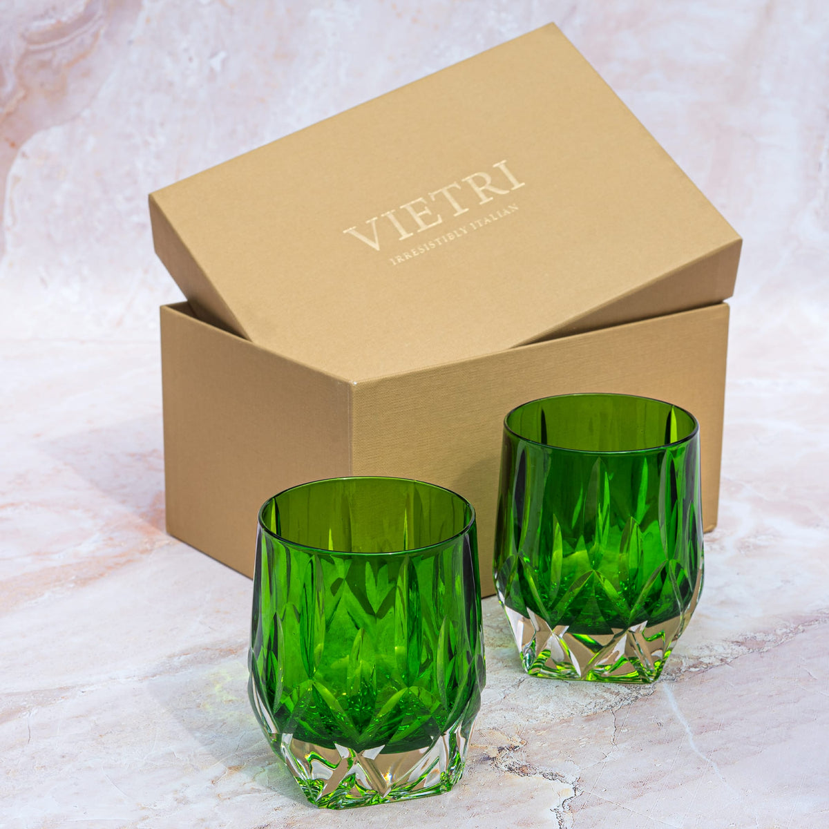 Gemma Emerald Double Old Fashioned - Set of 2