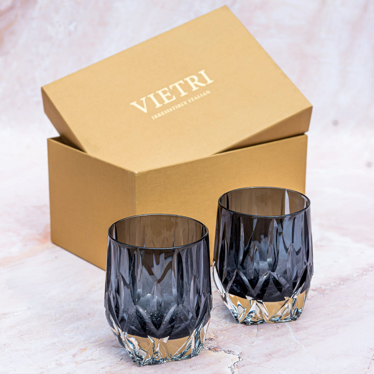 Gemma Onyx Double Old Fashioned - Set of 2