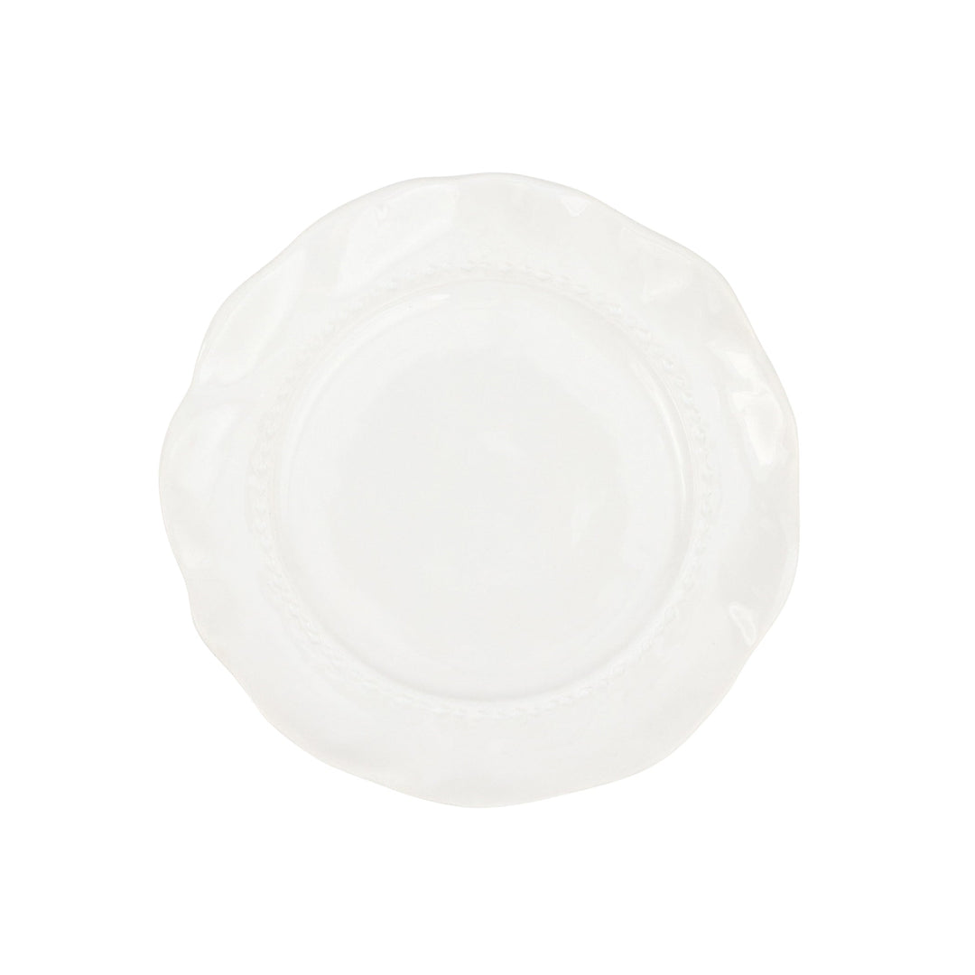 Giorno White Salad Plate