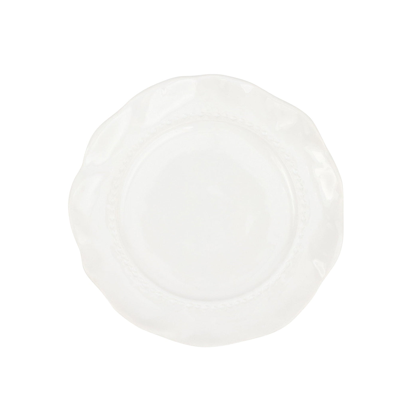 Giorno White Salad Plate