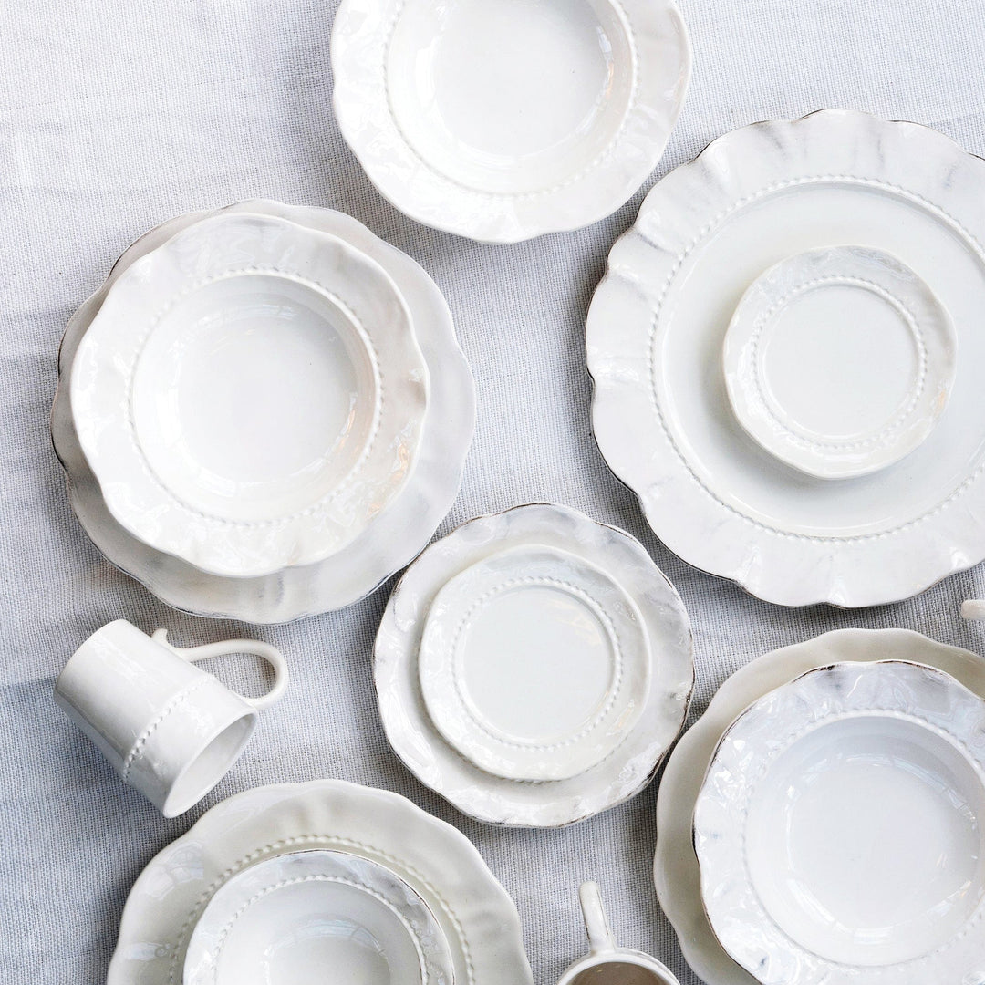 Giorno White Salad Plate