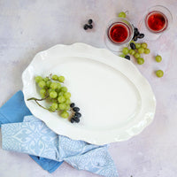 Giorno White Oval Platter