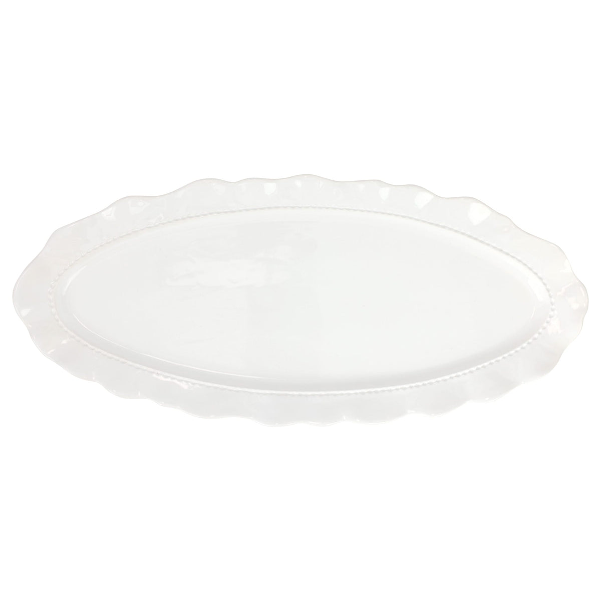 Giorno White Long Narrow Oval Platter