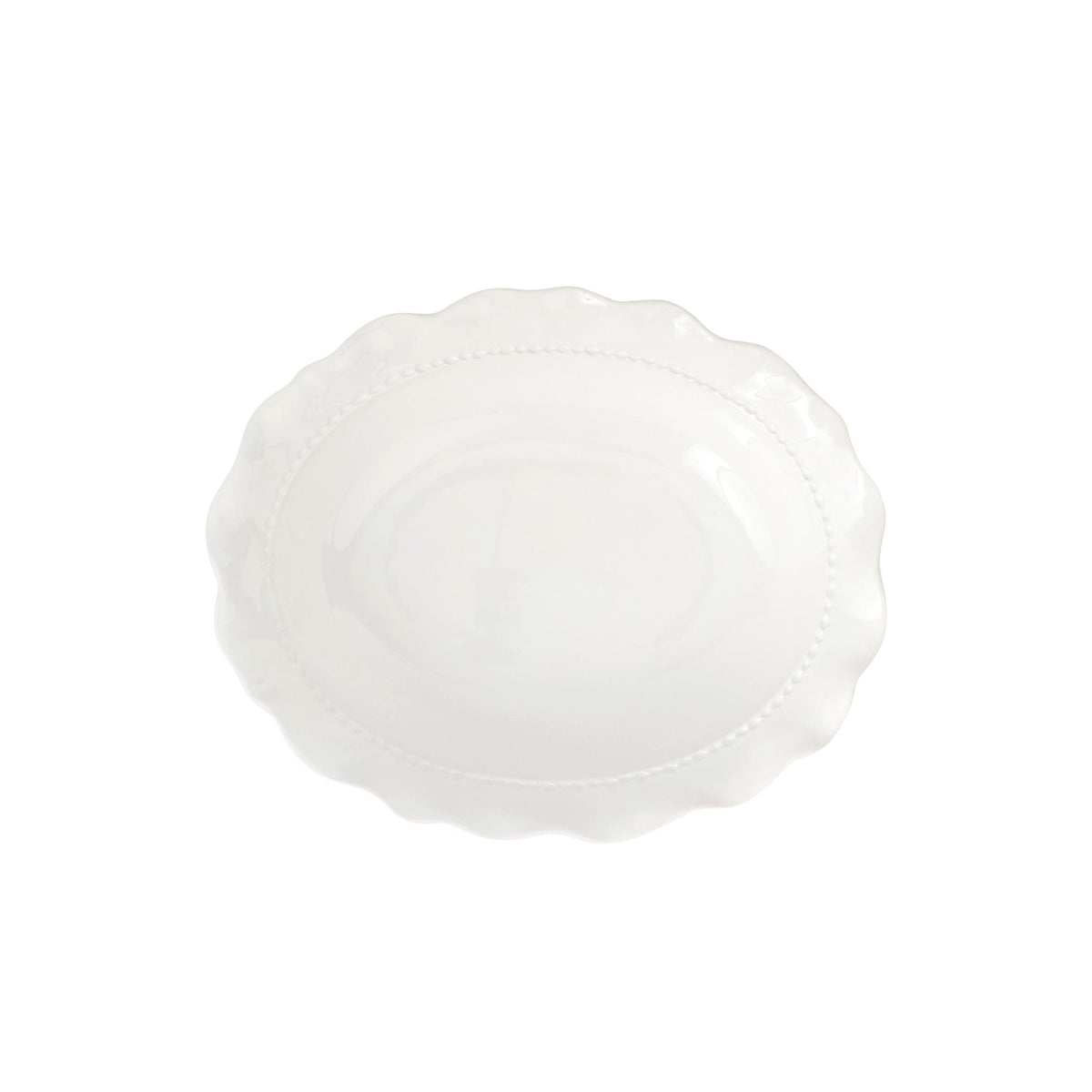 Giorno White Small Oval Bowl