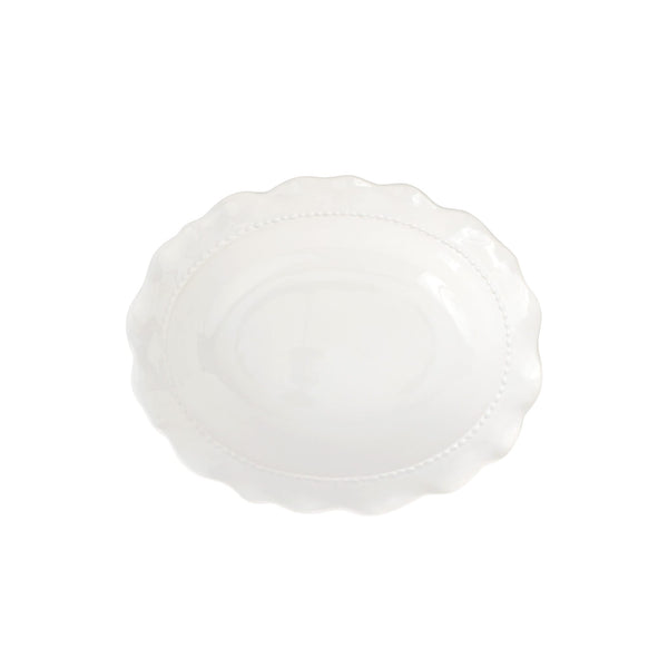 Giorno White Small Oval Bowl