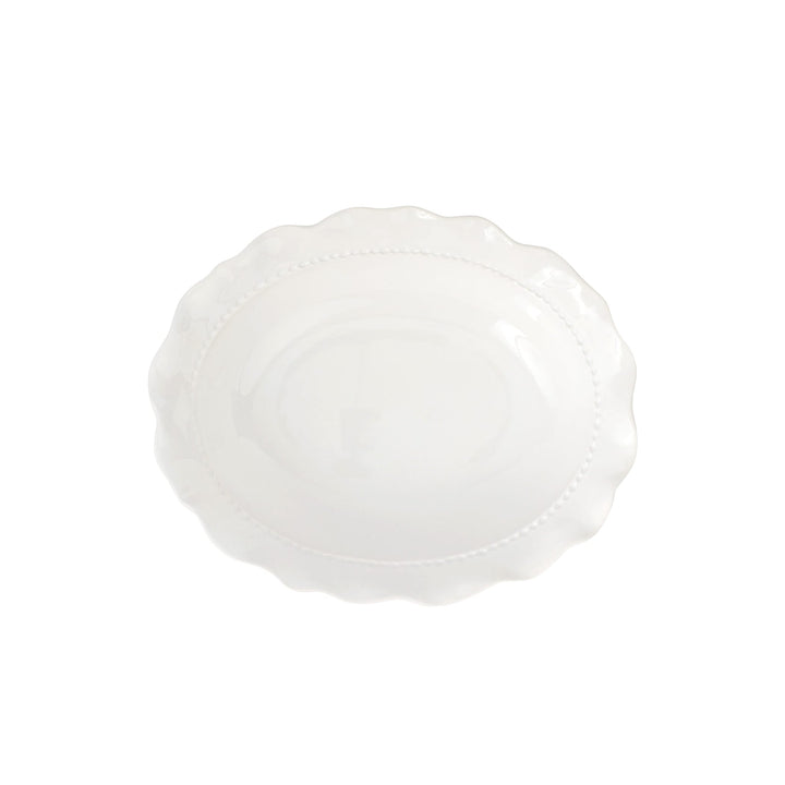 Giorno White Small Oval Bowl