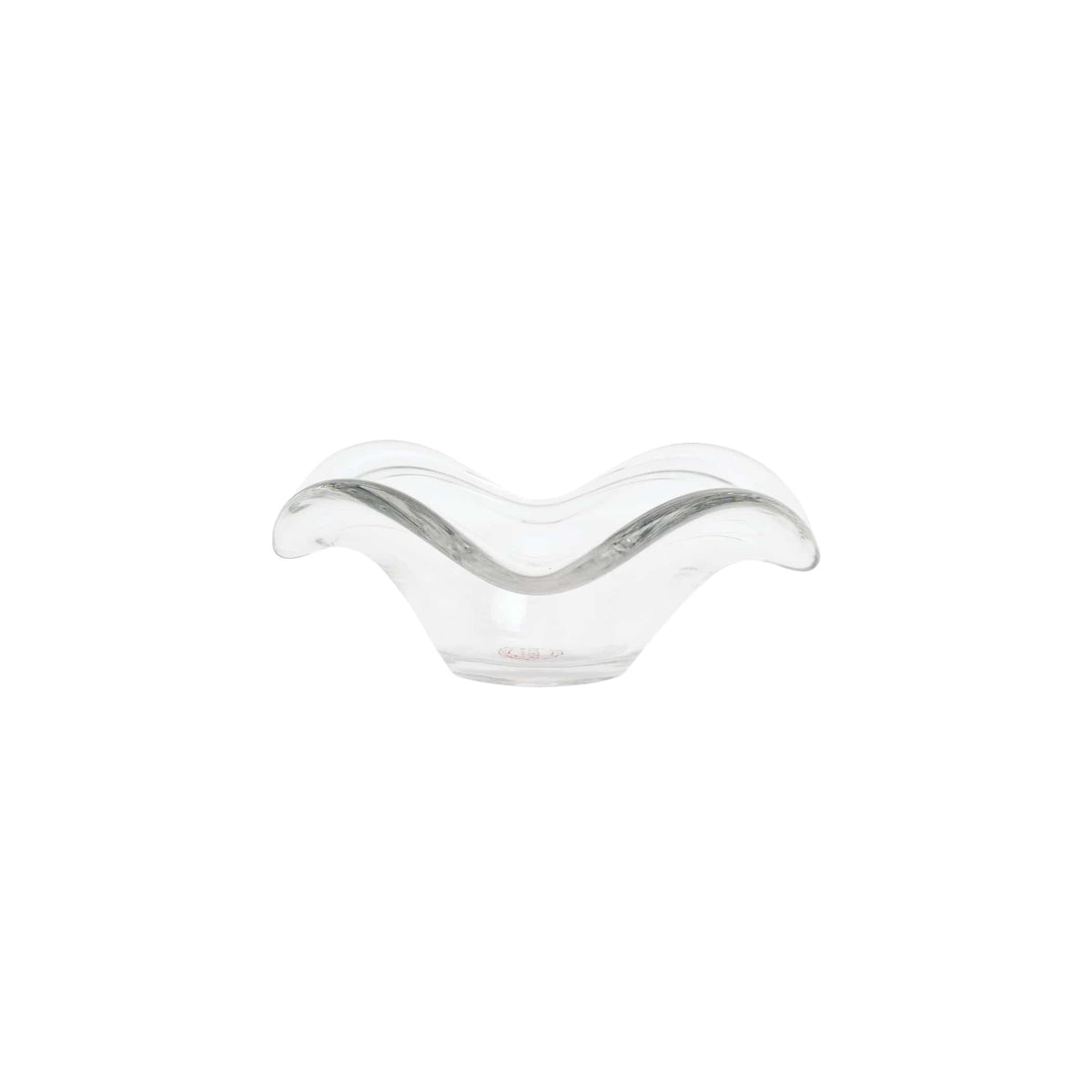 Hibiscus Glass Clear Small Bowl