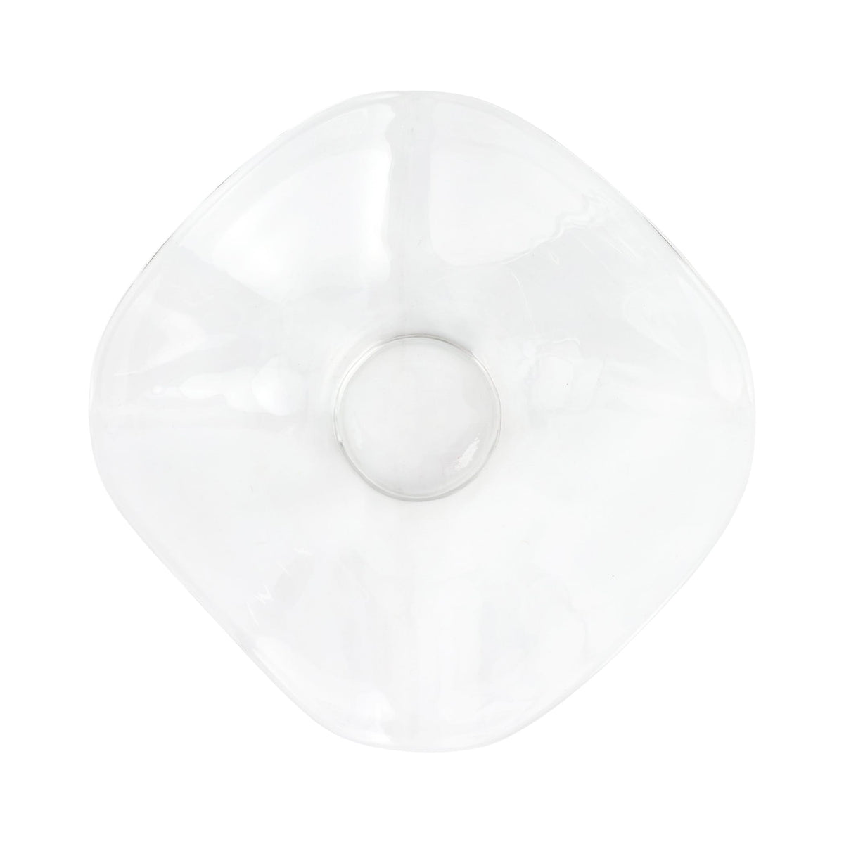 Hibiscus Glass Clear Large Bowl