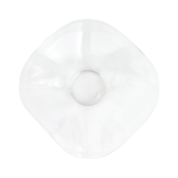 Hibiscus Glass Clear Large Bowl