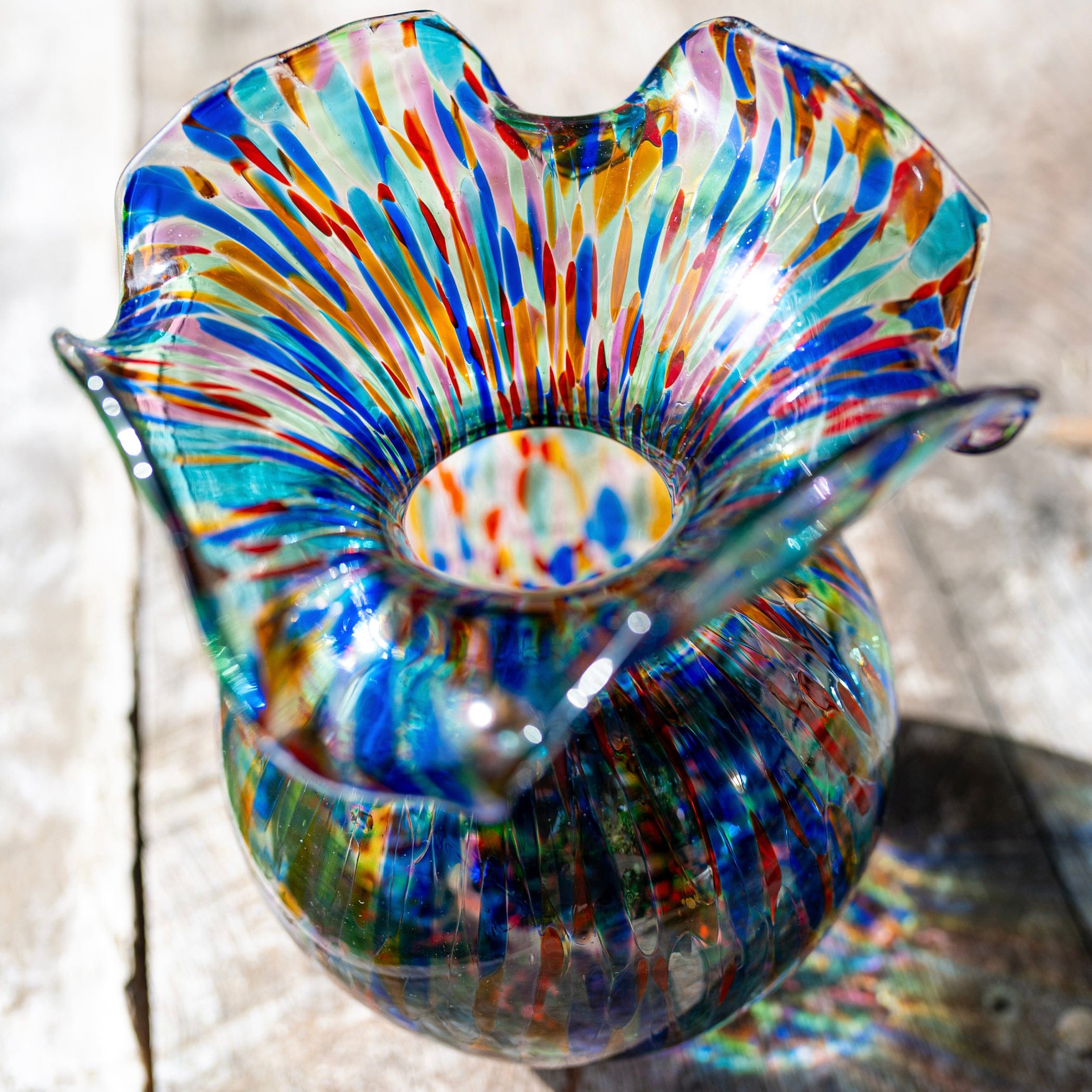 Hibiscus Glass Carnevale Bud Vase – VIETRI