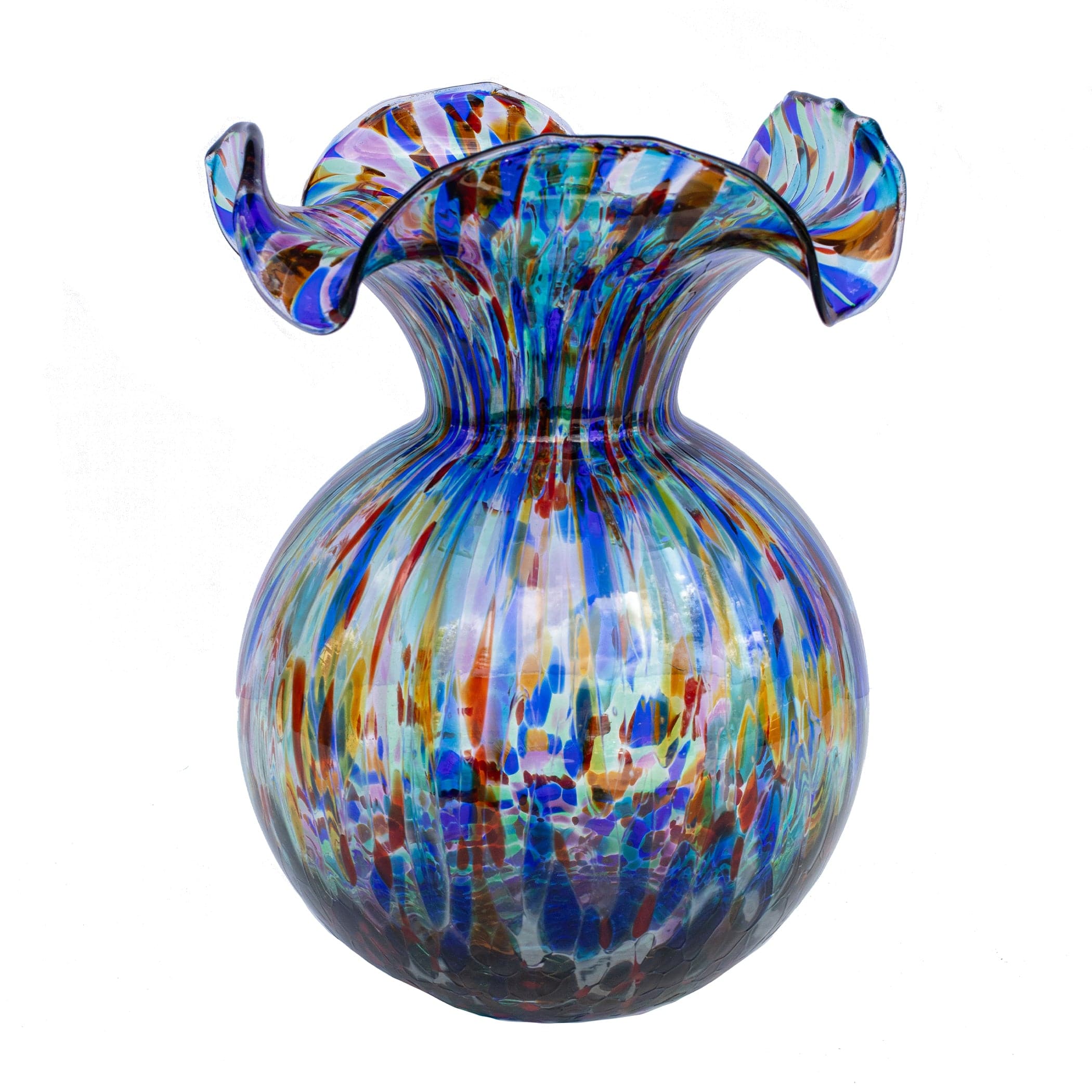 Hibiscus Glass Carnevale Medium Fluted Vase – VIETRI