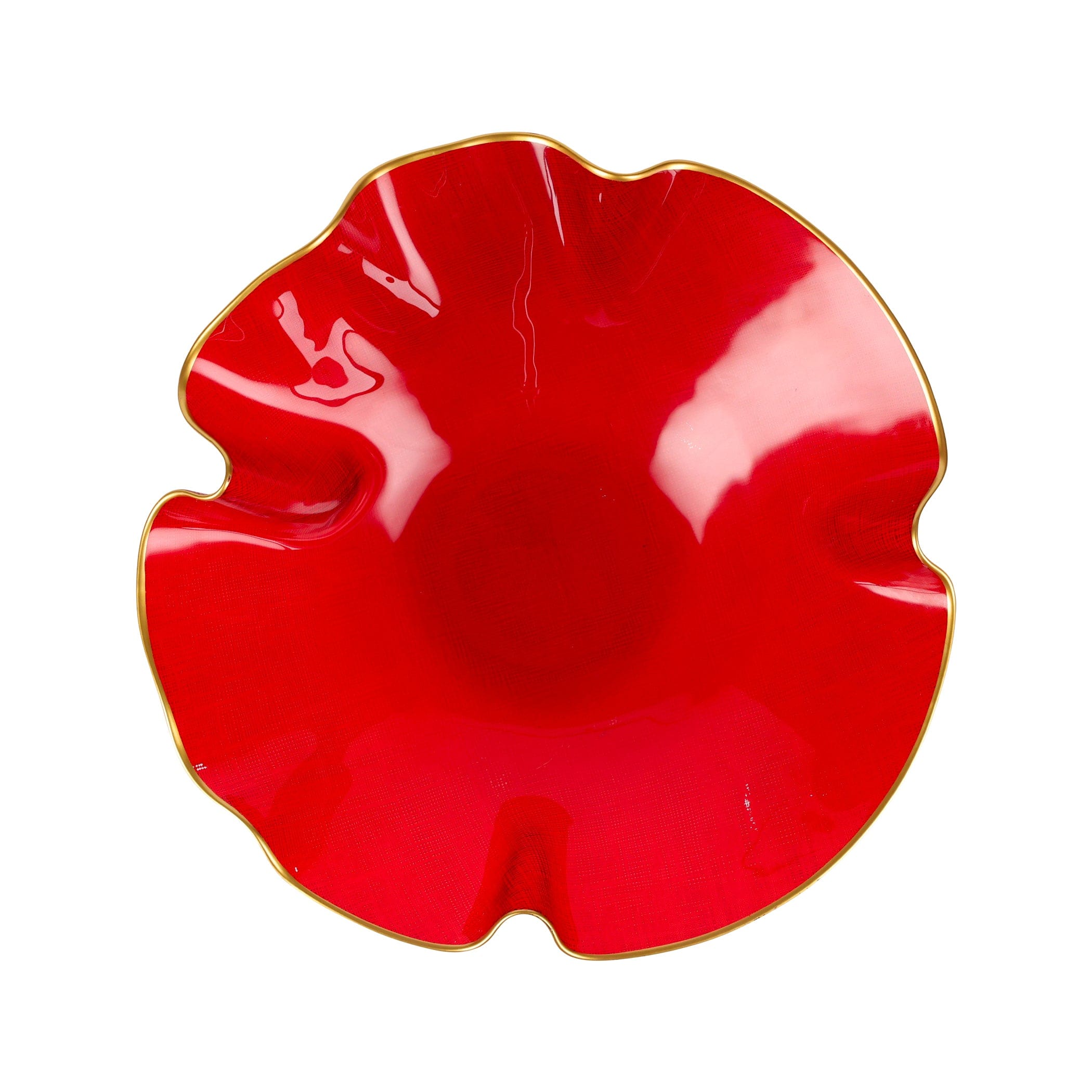 Vietri Holiday Ruffled Bowl - Thumbnail 4