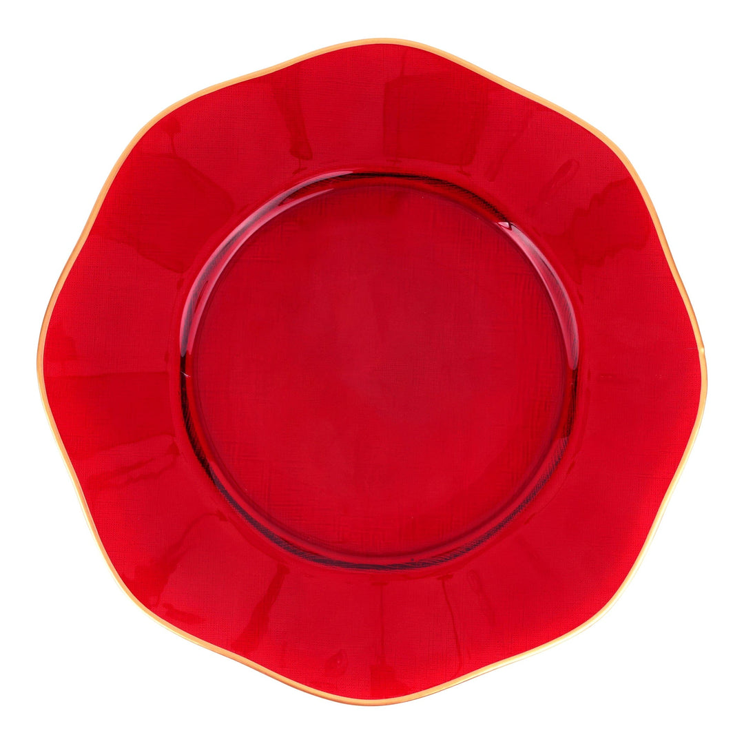 Holiday Glass Service Plate/Charger