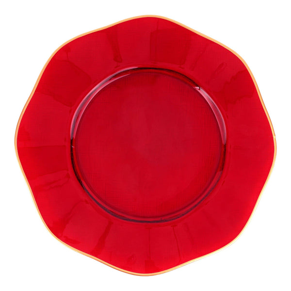 Holiday Glass Service Plate/Charger