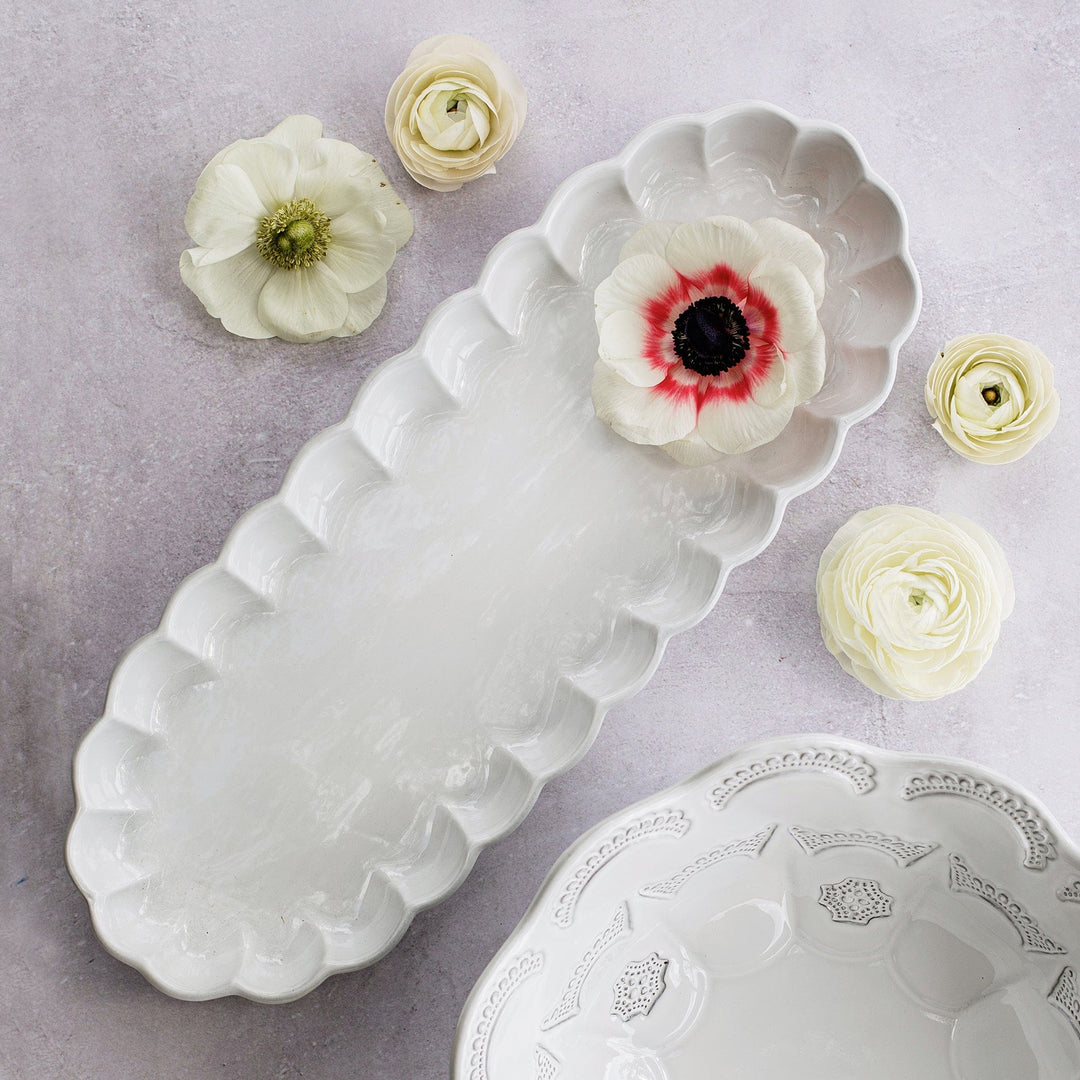 Incanto Ruffle Oval Tray
