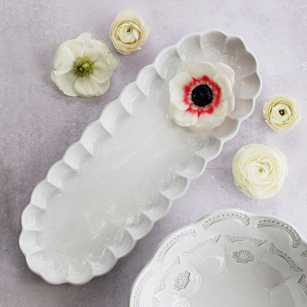 Incanto Ruffle Oval Tray