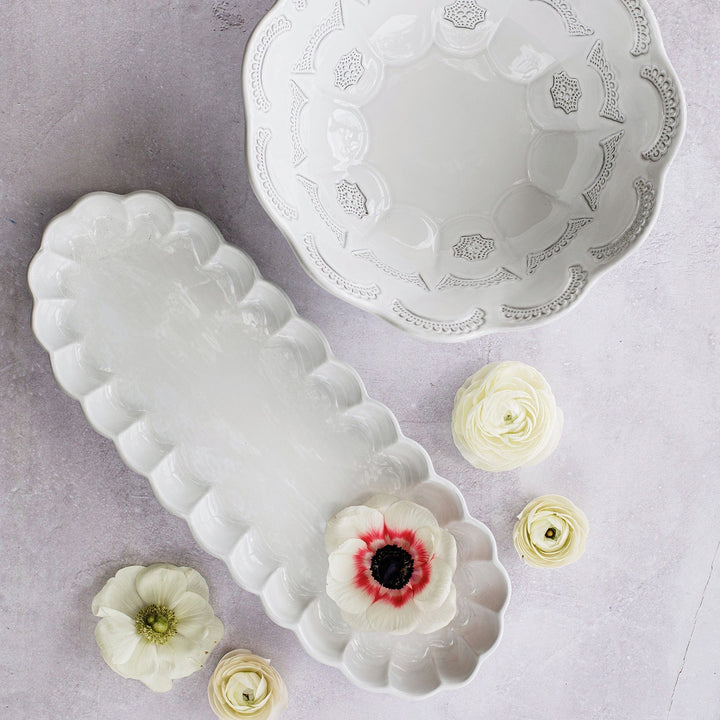 Incanto Ruffle Oval Tray