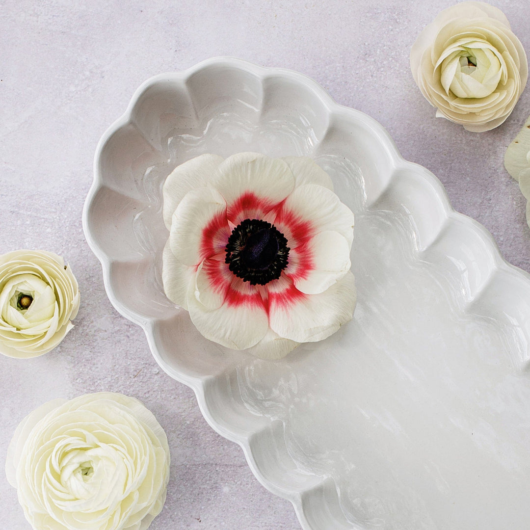 Incanto Ruffle Oval Tray