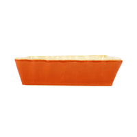 Italian Bakers Orange Large Rectangular Bakers