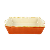 Italian Bakers Orange Large Rectangular Bakers