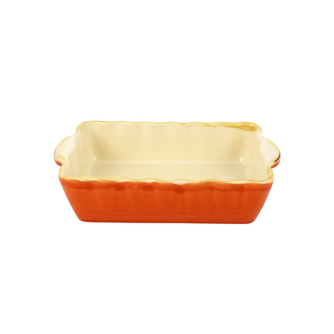 Italian Bakers Orange Small Rectangular Bakers