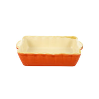 Italian Bakers Orange Small Rectangular Bakers