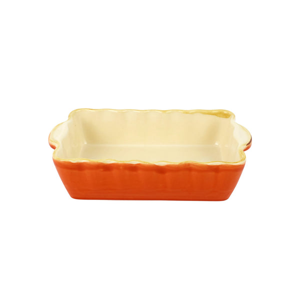 Italian Bakers Orange Small Rectangular Bakers