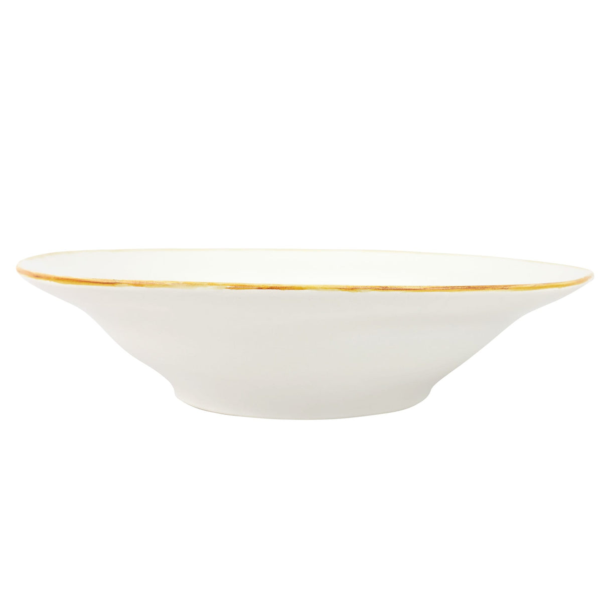Italian Kitchen White Large Shallow Bowl