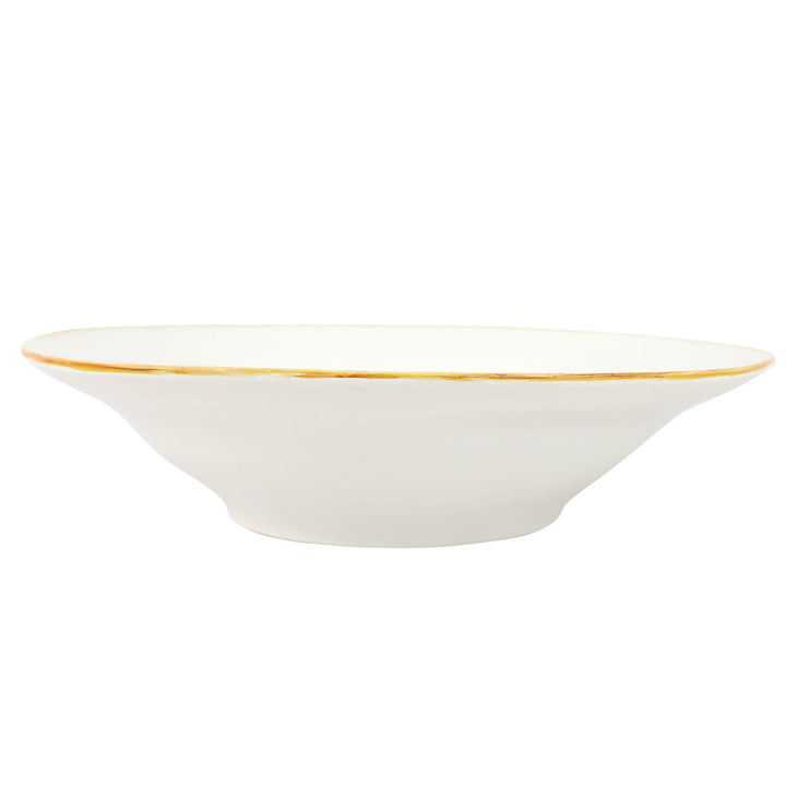 Italian Kitchen White Large Shallow Bowl