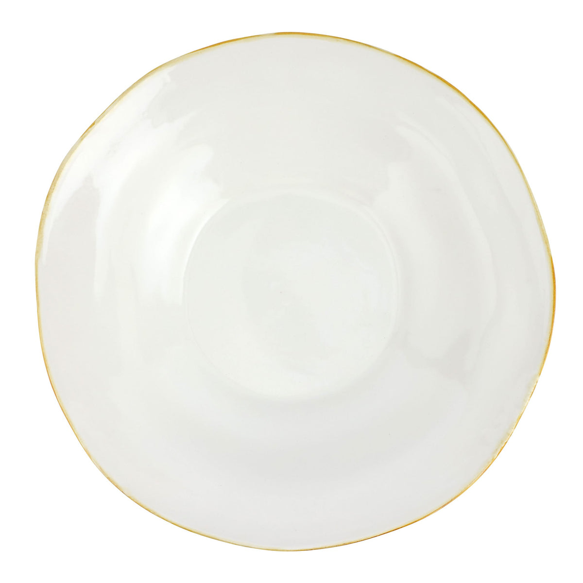 Italian Kitchen White Large Shallow Bowl