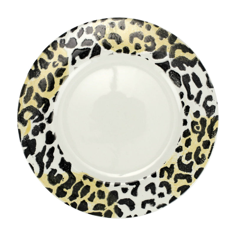 Into the Jungle Animal Skin Service Plates/Chargers - Set of 4