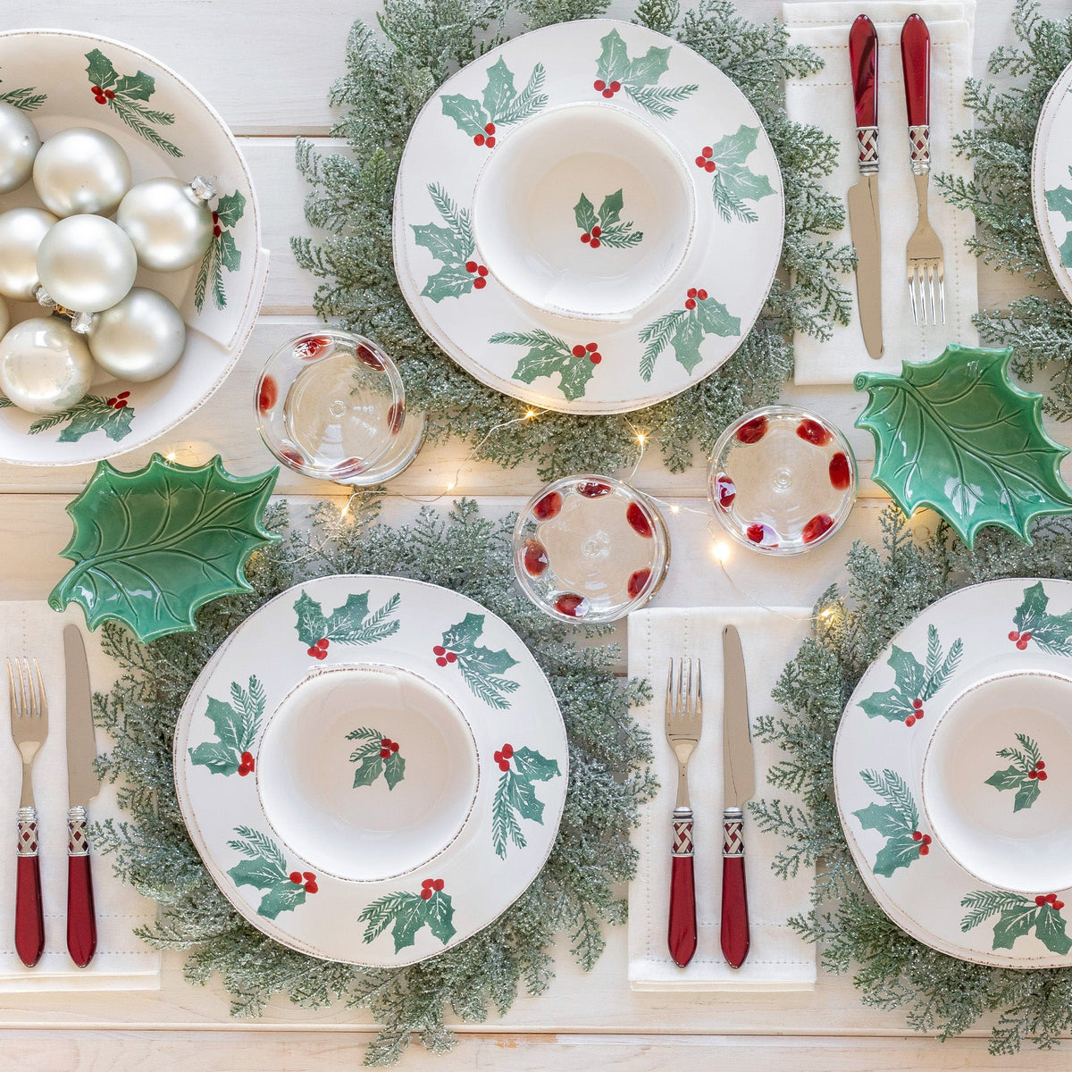 Lastra Evergreen Large Shallow Serving Bowl Alternate View2