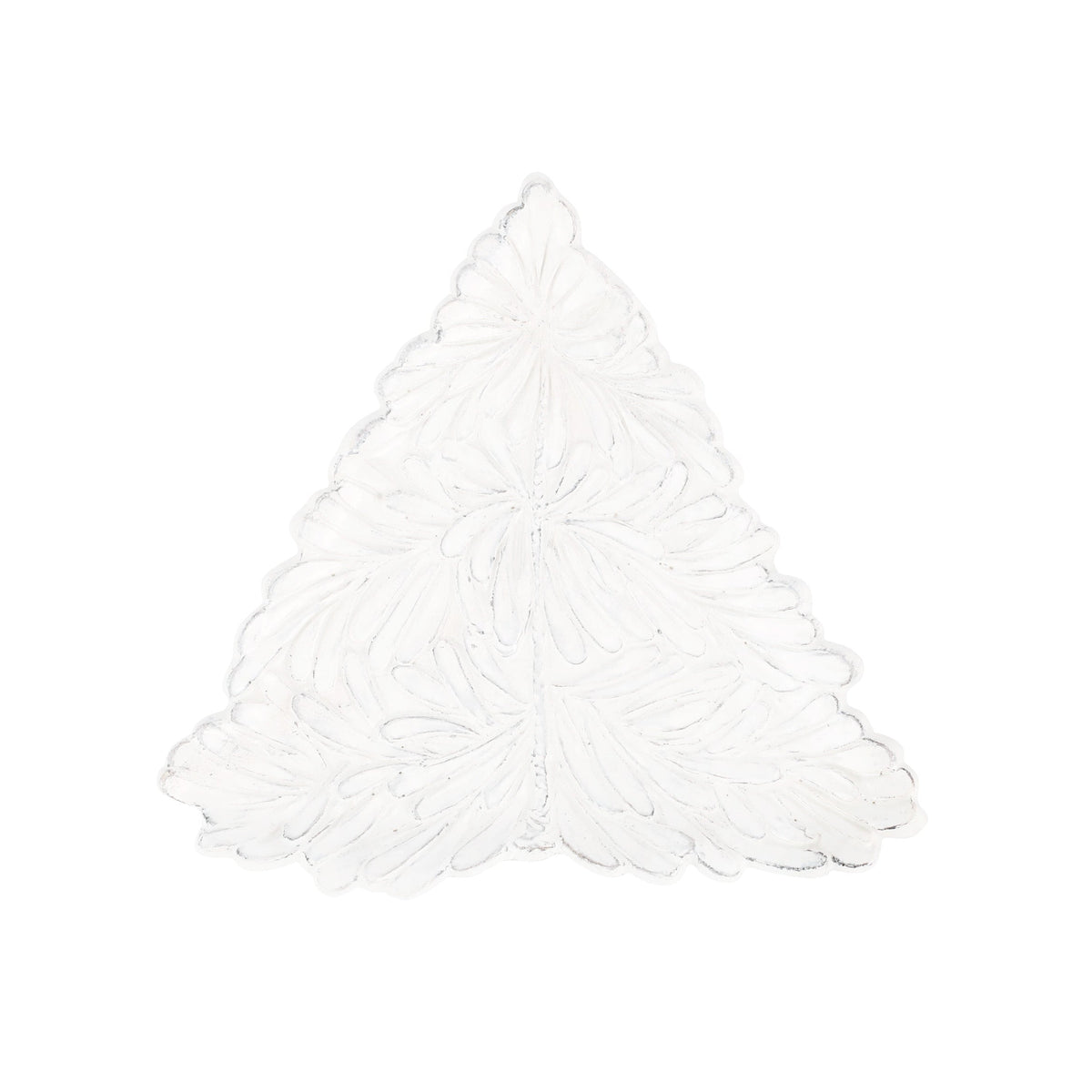 Lastra Holiday White Figural Tree Small Plate