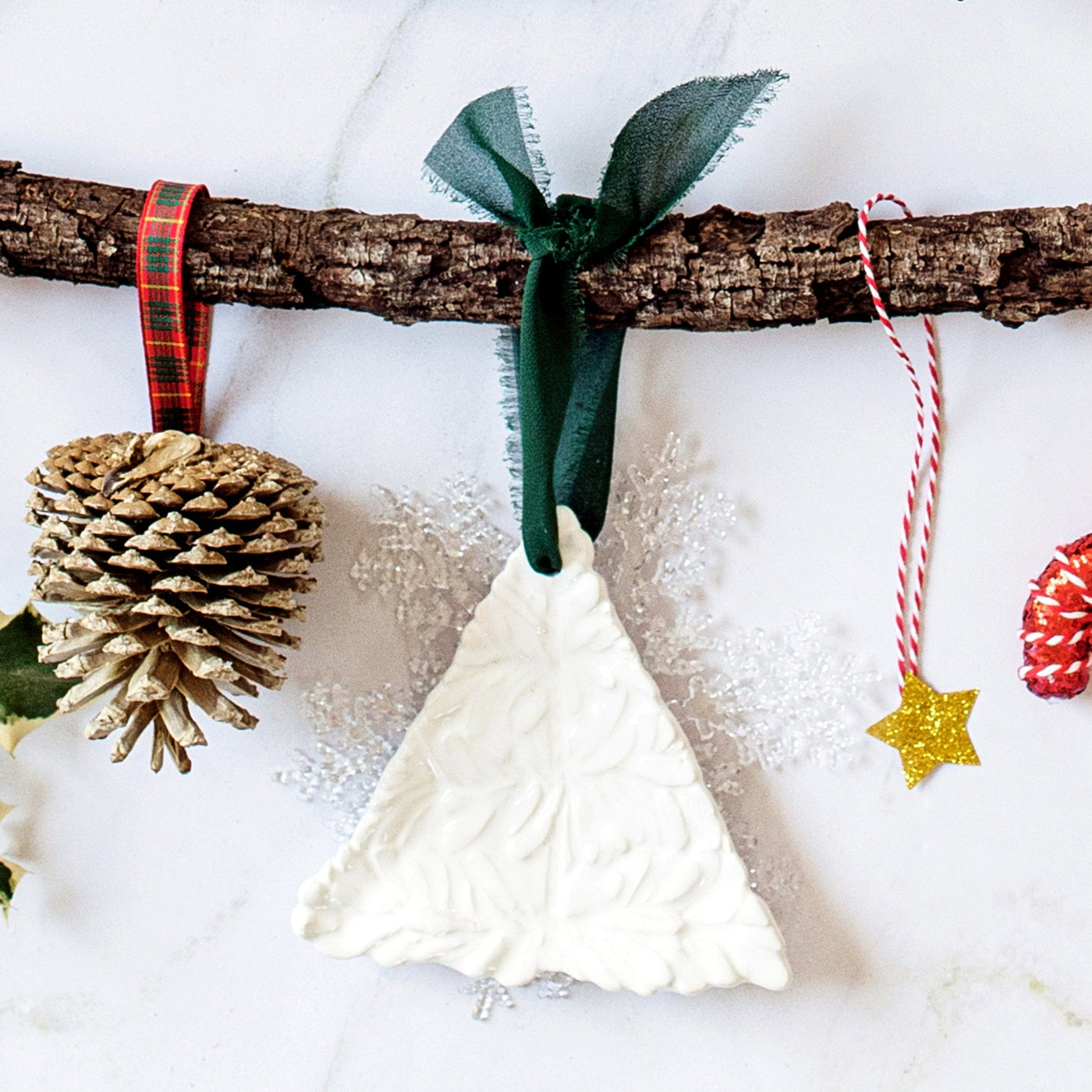 Lastra Holiday White Figural Ornament